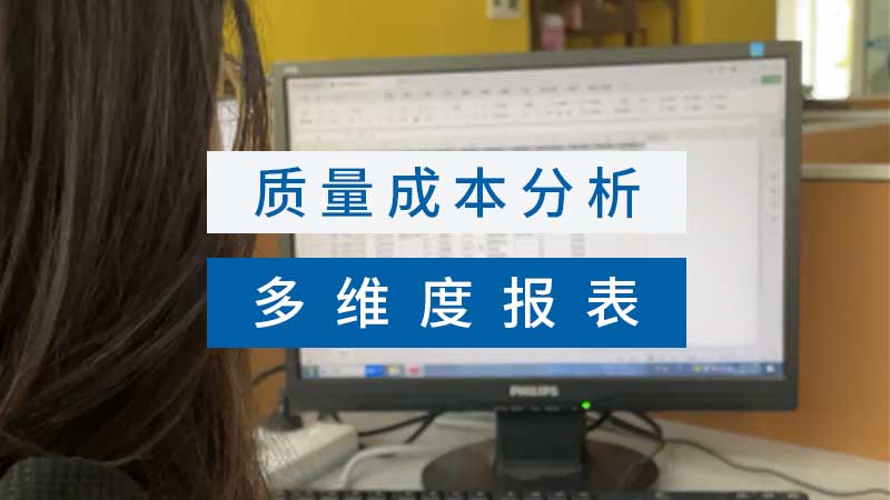 多維度質(zhì)量成本分析報表