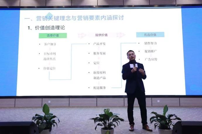 趙玉琦帶來了《企業(yè)管理高層的營銷思維》的分享