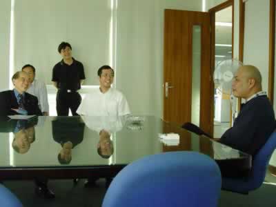 右一為正航賴光郎董事長，右為吳杰局長，左一為王忠正理事長